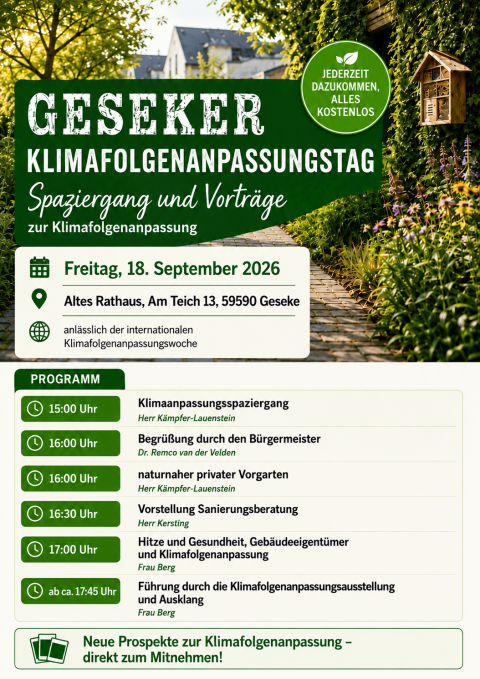 Plakat Klimafolgeanpassungstag